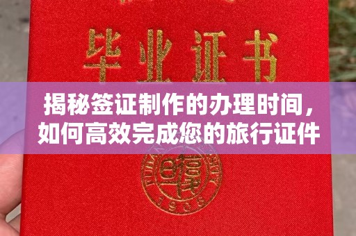 大里揭秘签证制作的办理时间，如何高效完成您的旅行证件